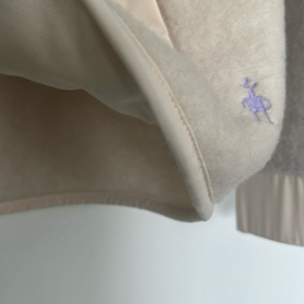 Smartwool Women's Gray and Cream Jacket Wool Fleece Jacket - Picture 7 of 9
